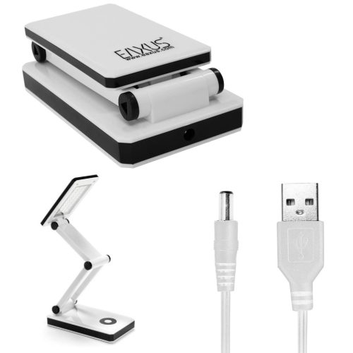Összecsukható SMD LED asztali lámpa - USB-ről és elemmel is használható 