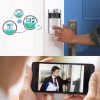Vezeték nélküli WiFi okos kapucsengő beépített HD kamerával - mozgásérzékelővel, beépített hangszóróval, esőálló 