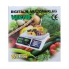 Digitális árazómérleg 40 kg-ig - árszorzós bolti mérleg 3 LCD kijelzővel - 5 gramm pontosság, rozsdamentes acél mérőtálca 