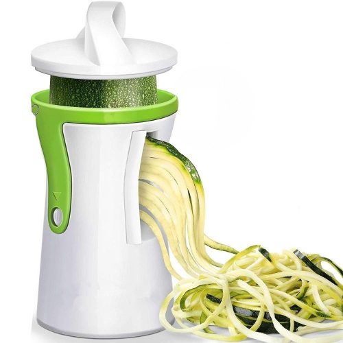 Zöldség spagetti készítő diétázóknak - kézi zöldségszeletelő az egészséges életmódért - egyszerűen használható, biztonságos és könnyen tisztítható 