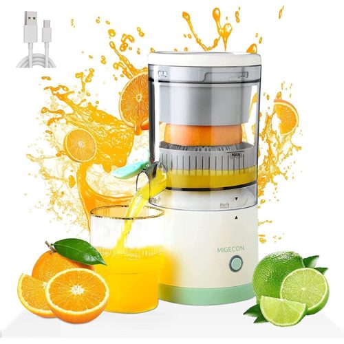 USB elektromos citrus- és gyümölcsfacsaró - nagy kapacitású gyümölcslé készítő - 0,6 L 