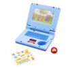 Készségfejlesztő játék laptop kisfiúknak- mozgó képernyővel, zenével és fényhatásokkal - kék 