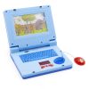 Készségfejlesztő játék laptop kisfiúknak- mozgó képernyővel, zenével és fényhatásokkal - kék 
