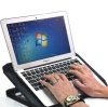 Dönthető laptop tartó állvány ventilátorral 