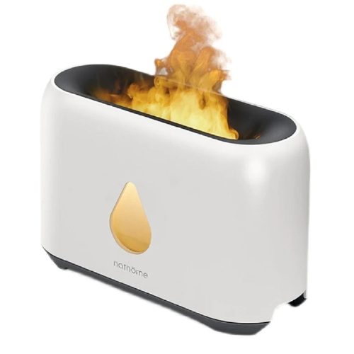 Flame aroma diffúzor valósághű láng effekttel és csepp alakú bekapcsoló gombbal - 240 ml , USB 