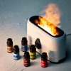 Flame aroma diffúzor valósághű láng effekttel és csepp alakú bekapcsoló gombbal - 240 ml , USB 