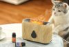 Flame aroma diffúzor valósághű láng effekttel és csepp alakú bekapcsoló gombbal - 240 ml , USB 