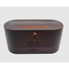Láng hatású Flame aroma diffúzor és párásító -180 ml , USB, sötétbarna 